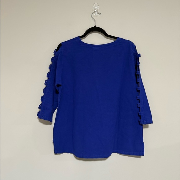 Sea Breeze of California Royal Blue Cotton Top and Pants Set Size Medium NWT - Picture 10 of 13